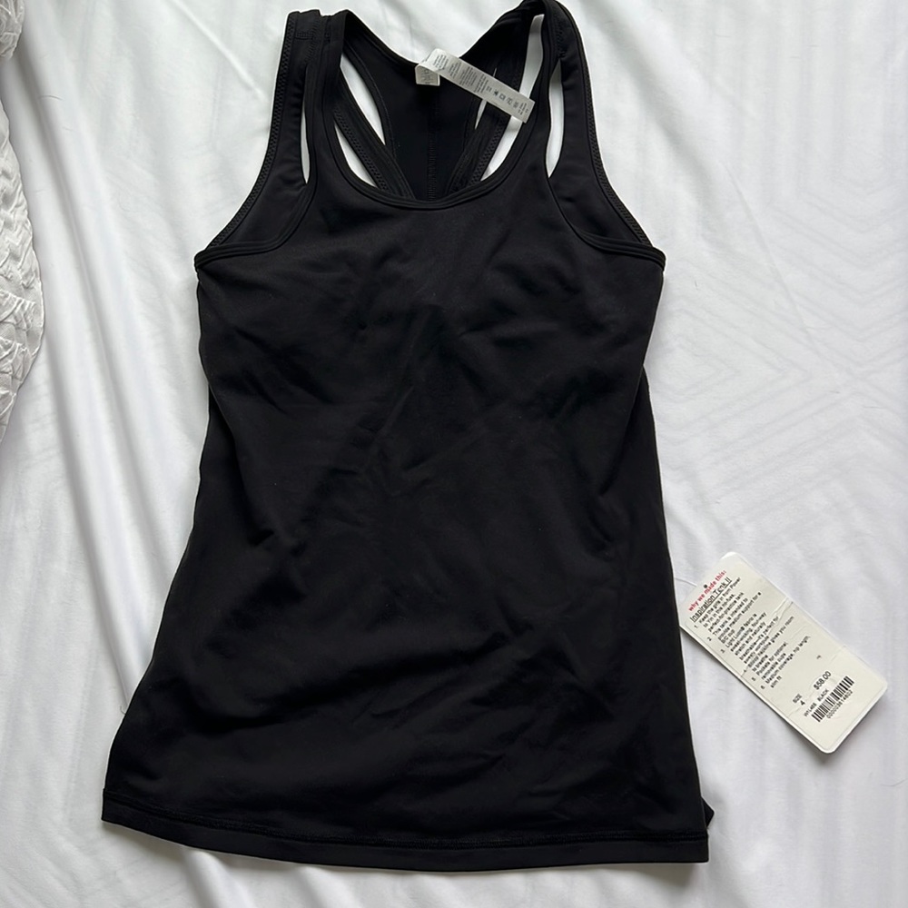 Lululemon inspiration tank 4 black & NWT